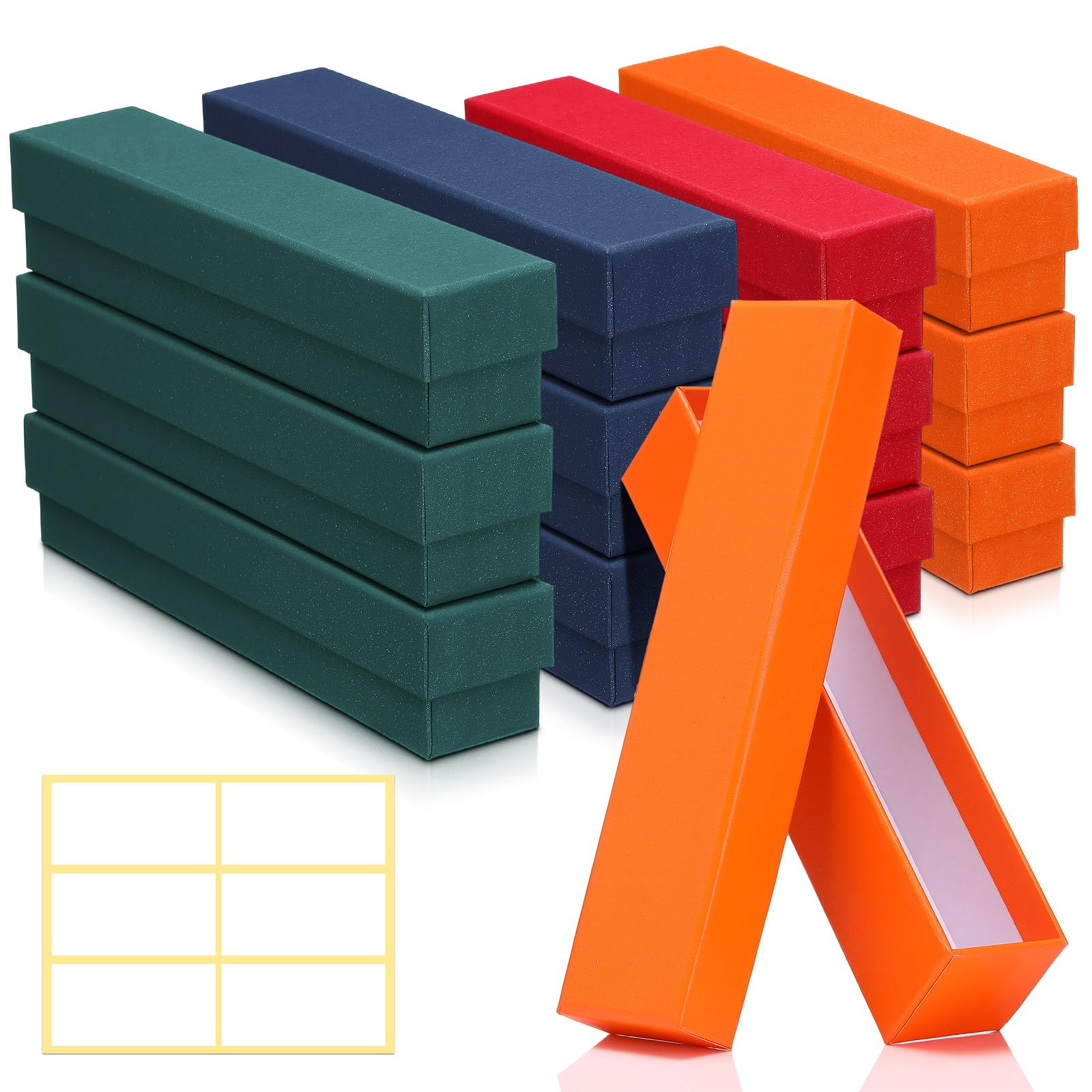 Watersay 12 Pcs Coin Storage Box 2 x 2 Inch Flip Holders Collectors Coin Collecting Supplies Holders Protector Case for Cents Cardboard