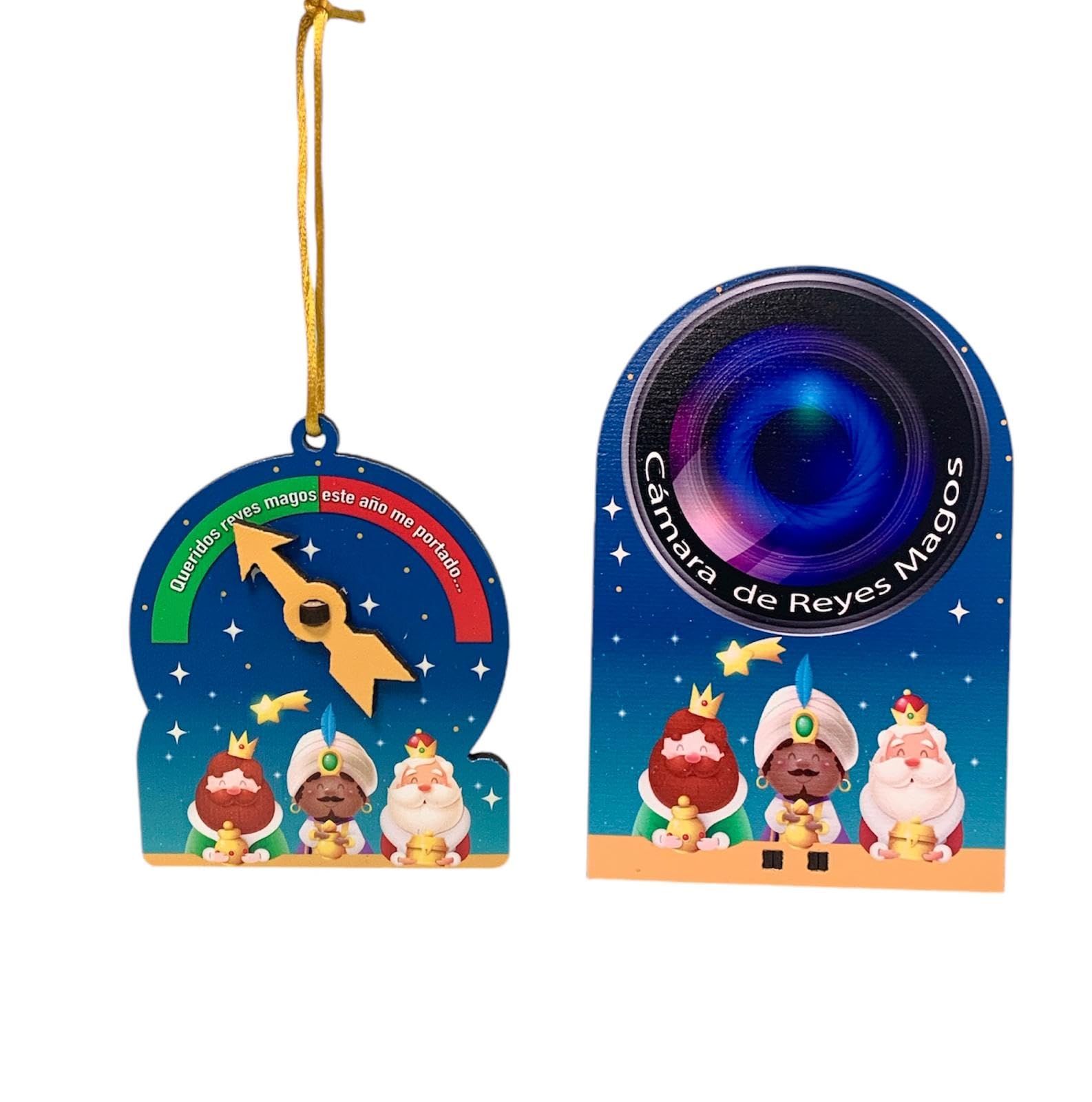 Decoración Navideña de Reyes Magos, Colgante y Cámara de Fotos (Reyes Magos)