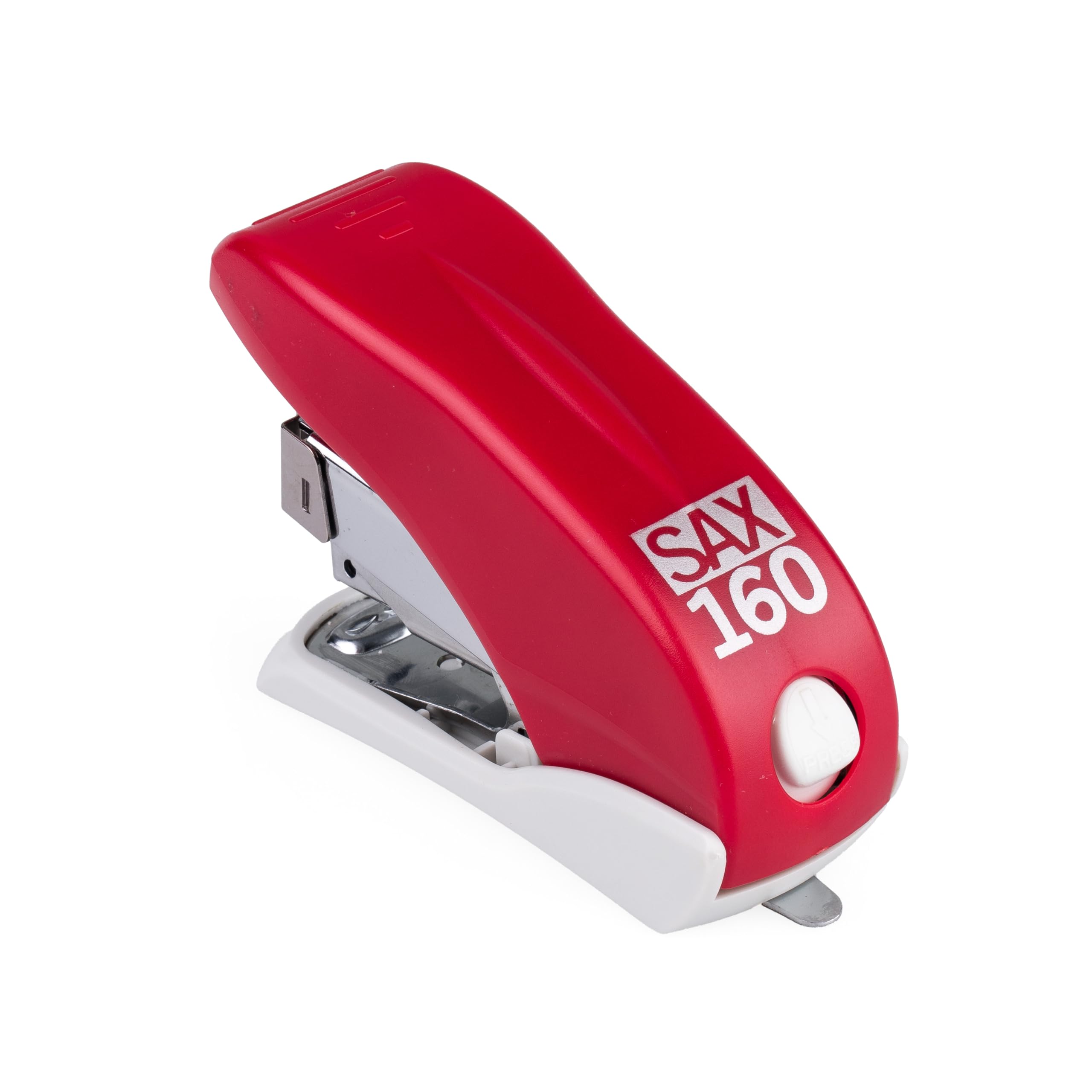 SAX Stapler 160, Capacity 16 Sheets, Front Load, Easier Stapling, Red, Max. Depth 29 mm, for No. 10 Staples, Closed Adhesion