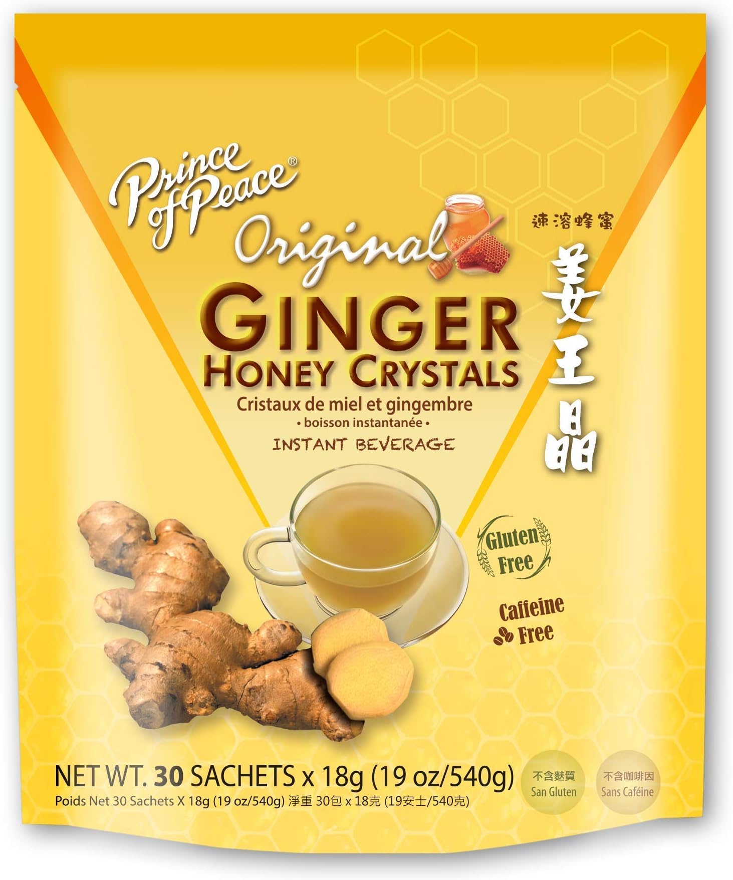 Prince of Peace Instant Ginger Honey Crystals (30ct)