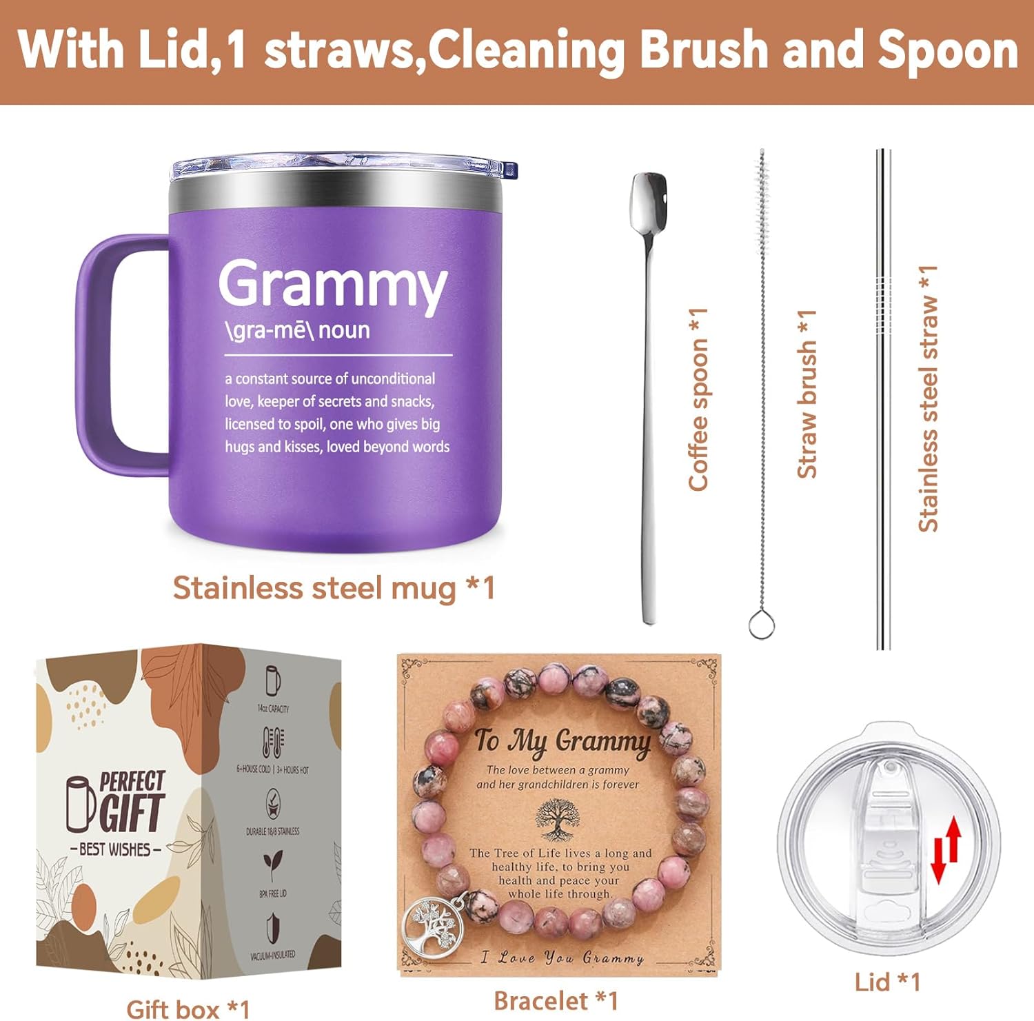 Grammy Gifts - Grammy Coffee Mug 14 oz - Grammy Mothers Day Gift - Birthday, Christmas Gifts for Grammy - Image 2