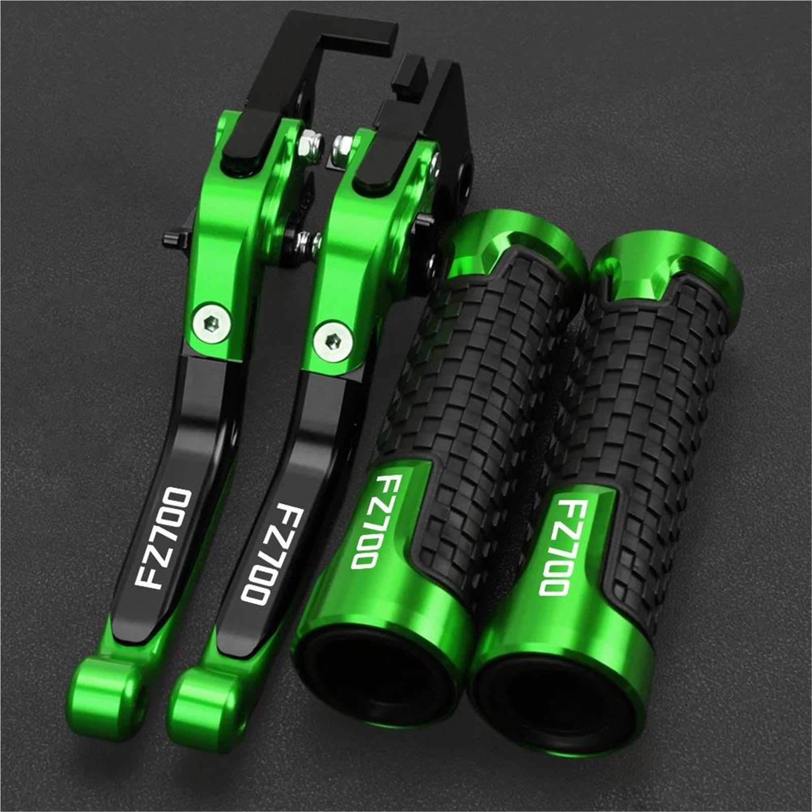 Tgvselpj Green Motorcycle Part Motorcycle Parts Adjustable Pivot Brake Clutch Levers Control Handles For Y-Amaha For Genesis Fz700 Fz 700 1987(Green)
