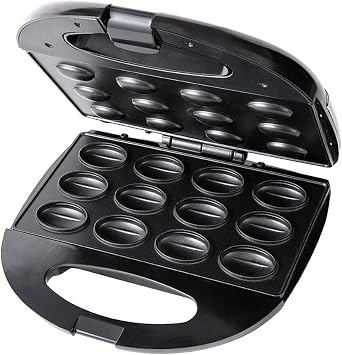 Walnut Cake Maker - Automatic Nut Machine for Kitchen Baking with Cookie Mold - Mini Electric Waffle Maker by