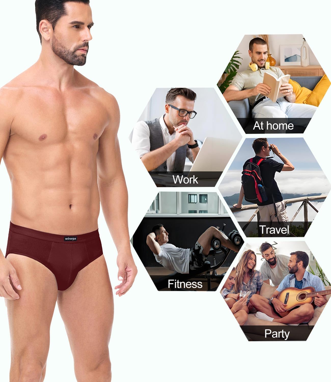 wirarpa mens Men's Briefs Underwear - Image 5