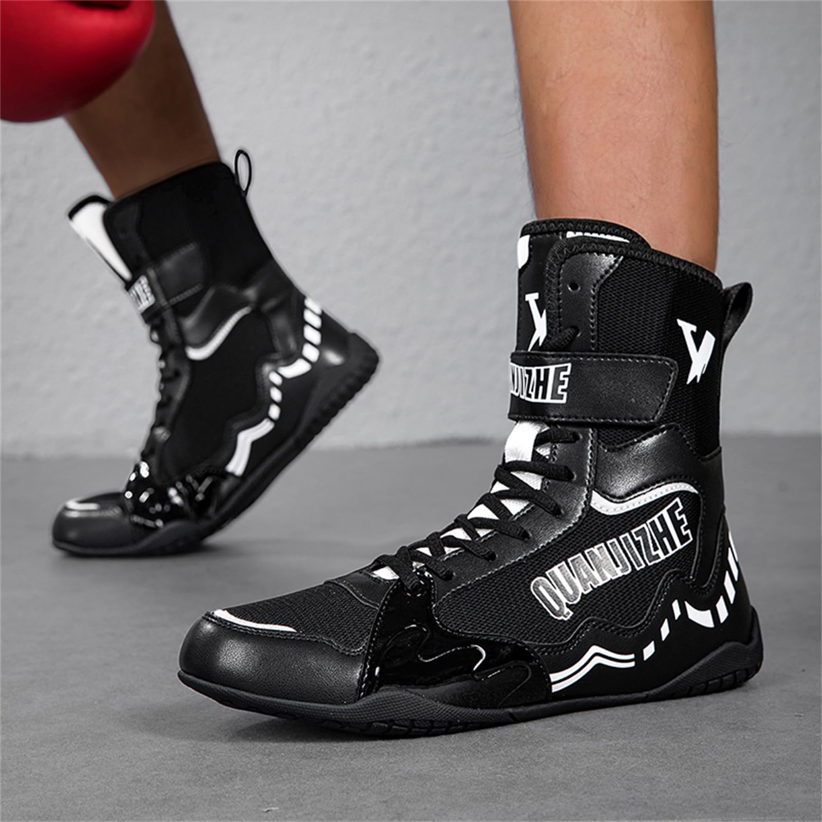 Zapatos Boxeo Hombre Zapatillas Lucha Libre Botas Ligero Fitness