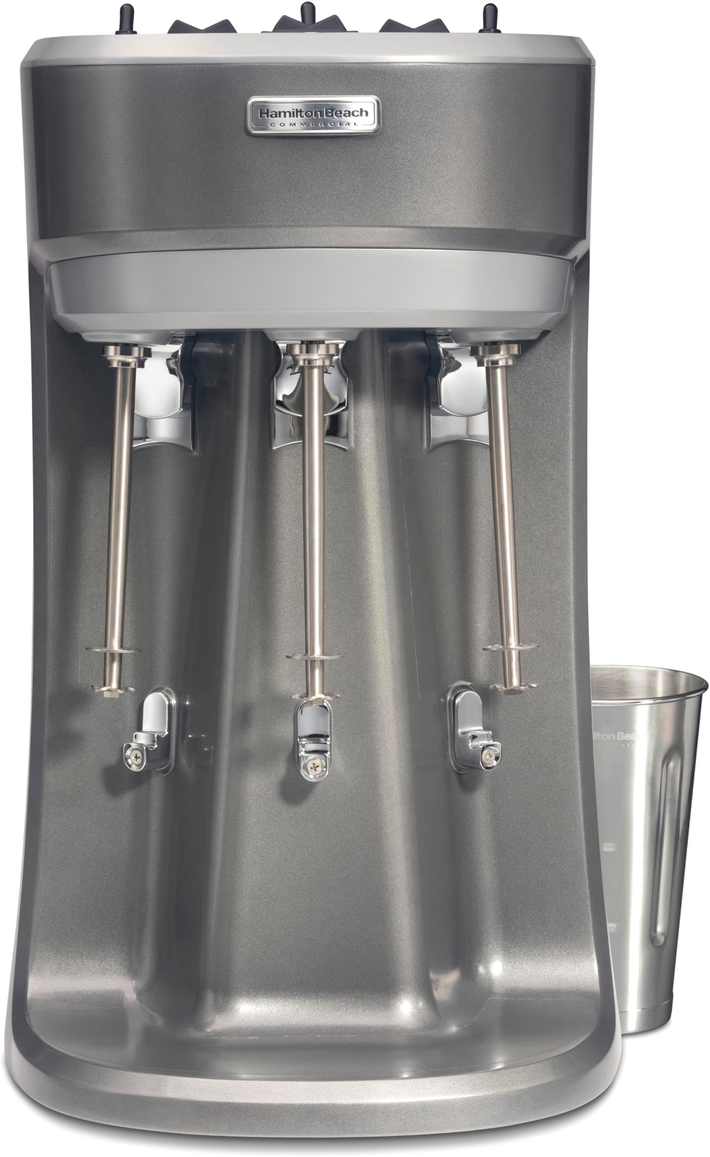 Hamilton Beach Commercial Commercial HMD400R Triple-Spindle Drink Mixer, 3 Speed Universal Motors, Hands-Free Operation, NSF Certified