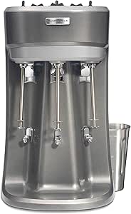 Hamilton Beach Commercial HMD400R Triple-Spindle Drink Mixer, 3 Speed, NSF Certified