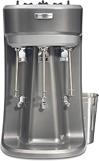 Hamilton Beach Commercial Commercial HMD400R Triple-Spindle Drink Mixer, 3 Speed Universal Motors, Hands-Free Operation, NSF Certified