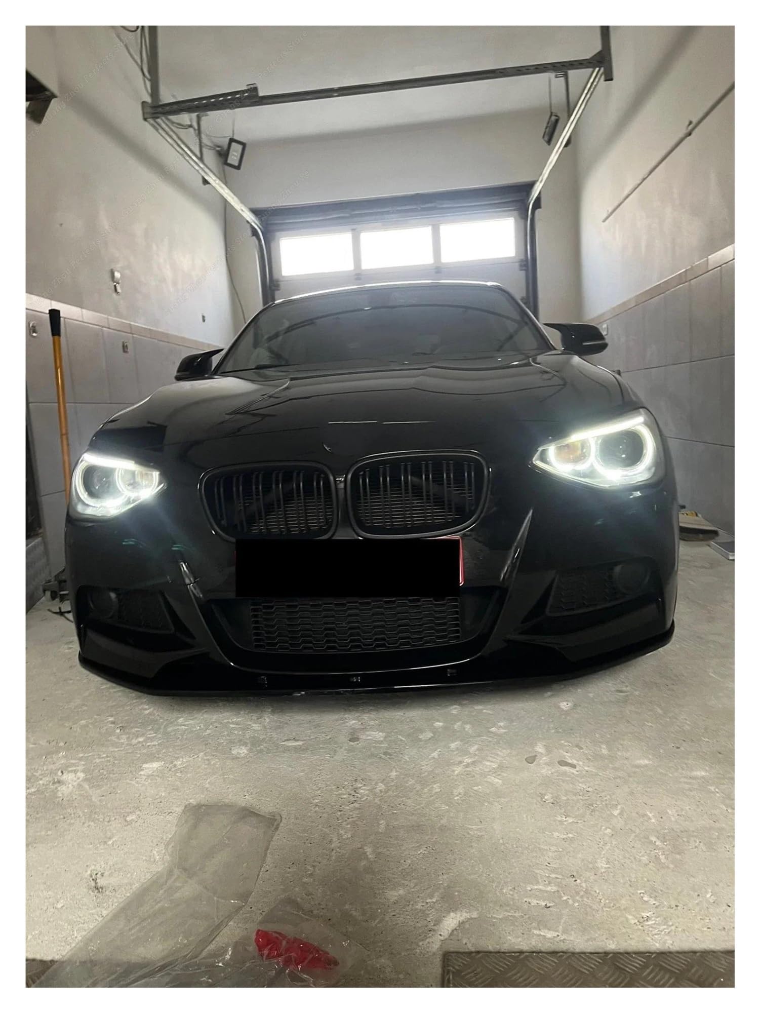 Garniture De Ventilation Noire Brillante Pare-Chocs Avant - Compatible BMW Série 1 F20 F21 M Sport LCI