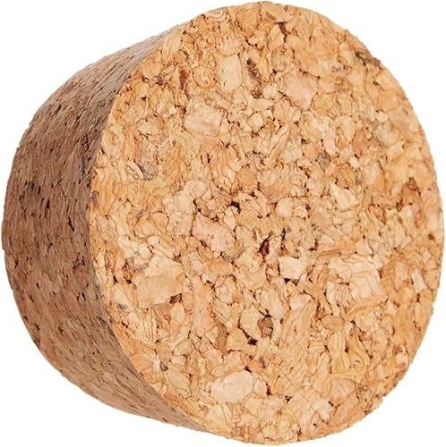 Miniatura 7 de Juvale Paquete de 6 tapones de corcho cónicos de tamaño 28 para botellas, tarros, proyectos de arte de bricolaje, manualidades, tapones para