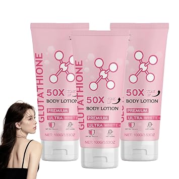 Glutathione 50x Tone Up Body Lotion, Moisturizing and Soft Skin All Over Body Scented Body Lotion 3pcs