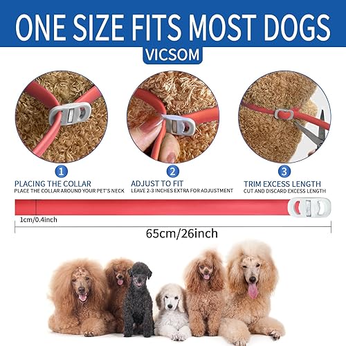 Miniatura 5 de Paquete de 4 collares antipulgas para perros, collar antipulgas y garrapatas de perro de 8 meses, prevención de pulgas y garrapatas para perro,