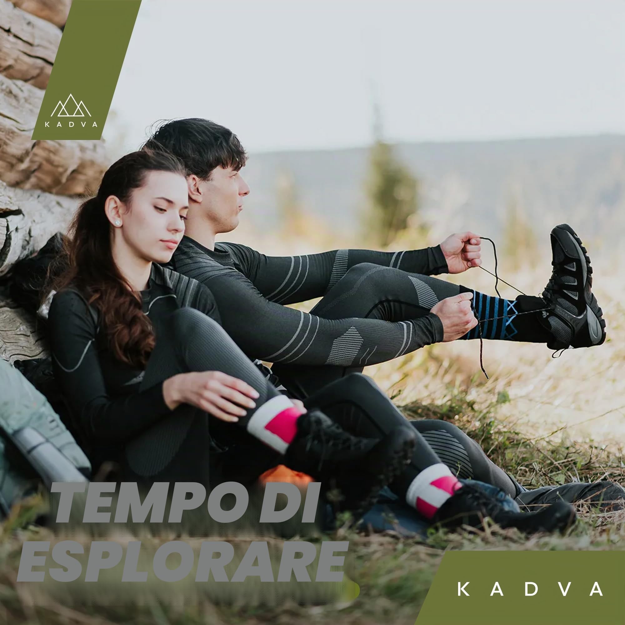 KADVA Scarpe da Trekking da Uomo Traver Low in Nero Taglia 41-46 EU Scarpe da Uomo Impermeabili e Traspiranti Isolate con Tomaia in Pelle e Tessuto Isolamento Contro Neve e Gelo