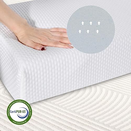 Miniatura 7 de SUQ I OME Almohada de espuma viscoelástica con cubo de enfriamiento para personas que duermen de lado, 5 pulgadas de grosor, para aliviar el dolor