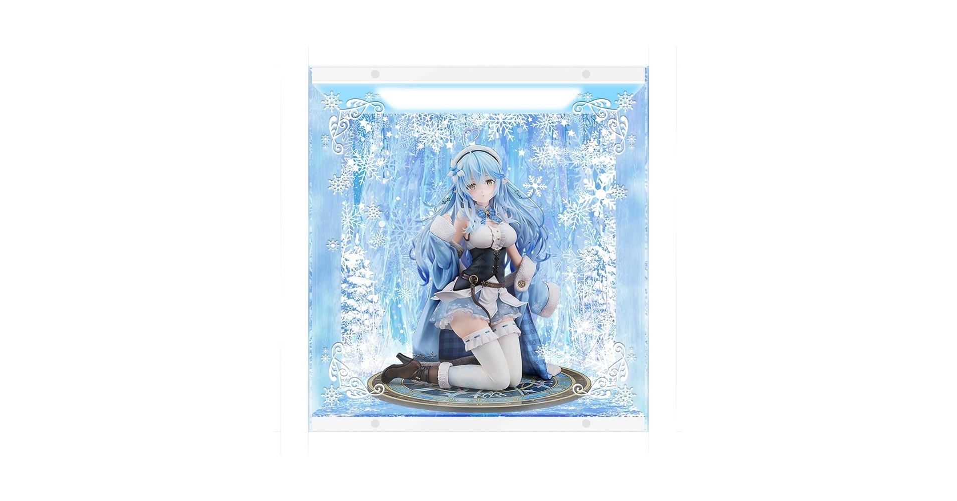 雪花ラミィ アクリル フィギュアケース コレクションケース (上下+背景照明) 雪花ラミィ アクリル フィギュアケース コレクションケース
