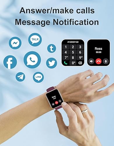 Miniatura 4 de Relojes inteligentes para hombres y mujeres (respuestashacer llamadas) compatibles con teléfonos iPhone Android, reloj inteligente de 1.85 pulgadas,