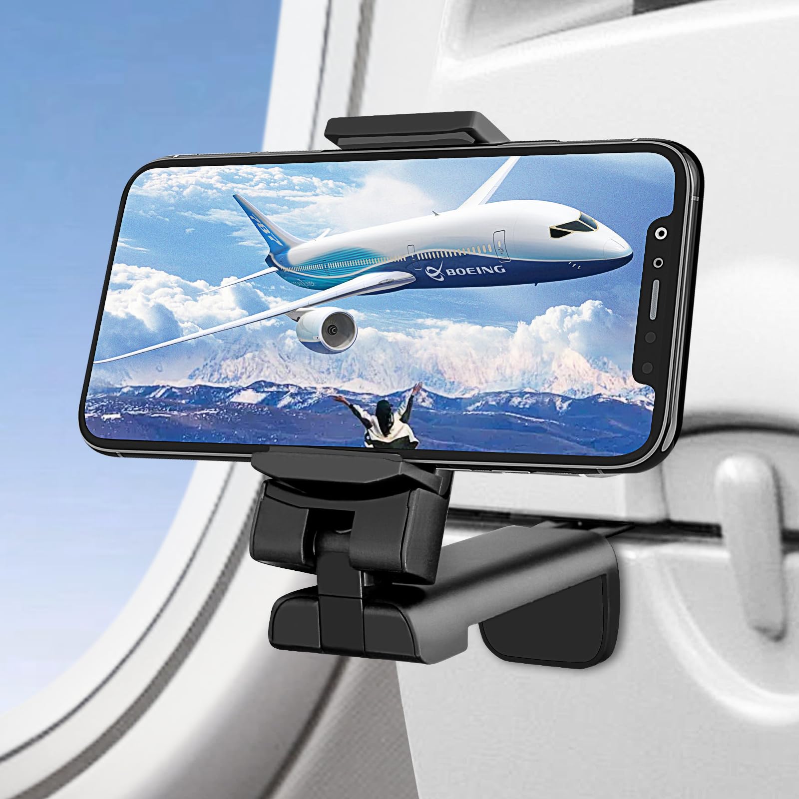 Supporto Magnetico Per Telefono Da Viaggio – Girevole 360°, Pieghevole, Per Aereo, Auto, Casa, Compatibile Con IPhone 12 E Successivi, Con Piastra Adesiva Inclusa - 2