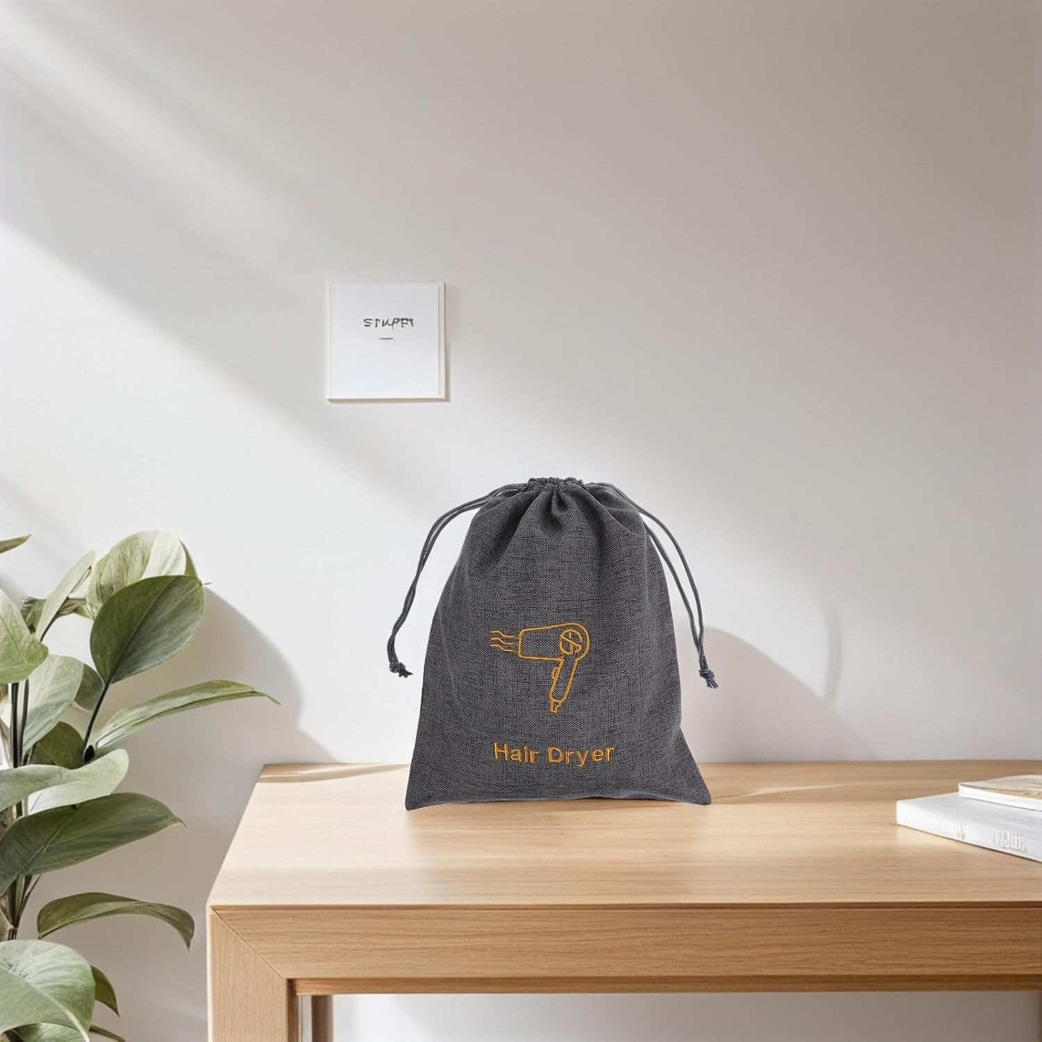 GALPADA Hair Dryer Bag with Drawstring Closure Dust and Waterproof for Hotels Inns and Guesthouses Universal Hair Dryer for Travel