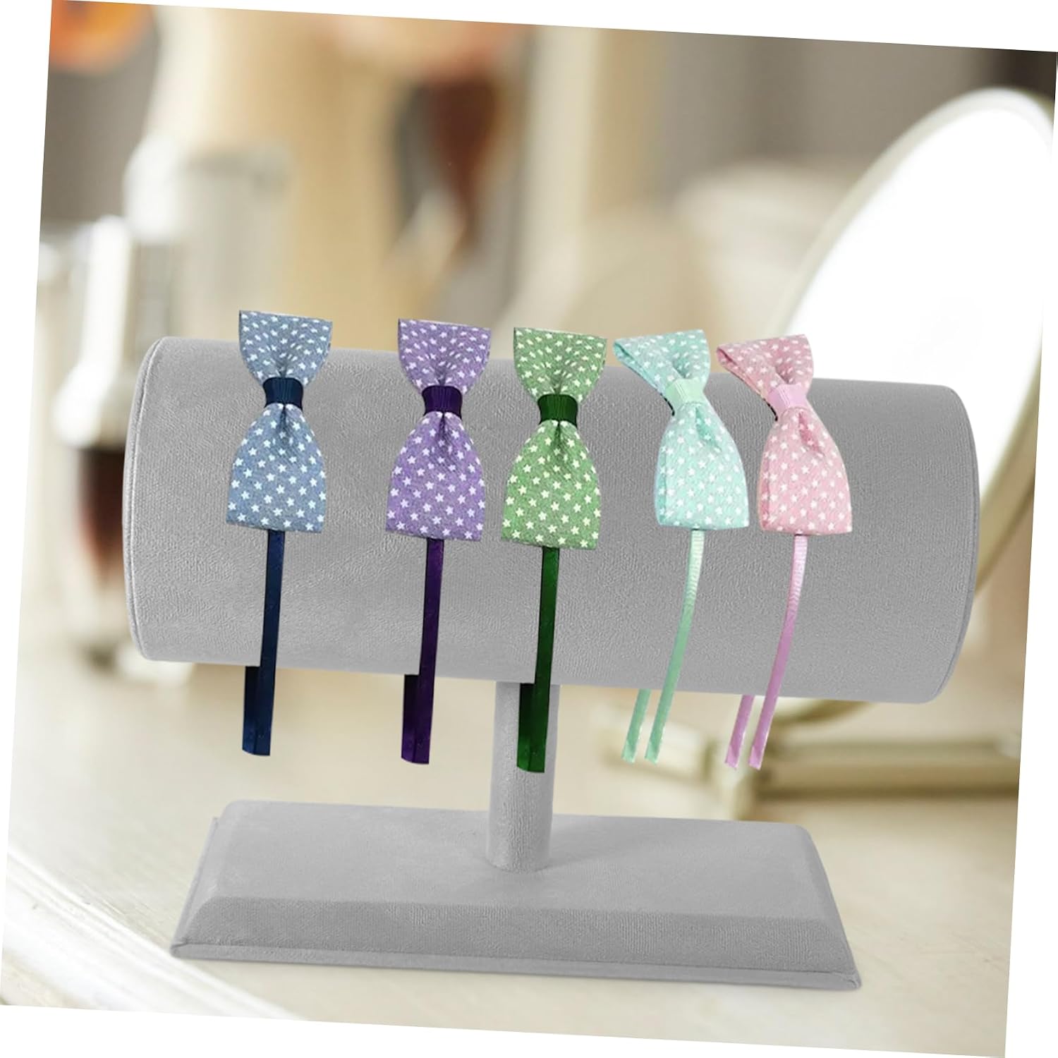 Cabilock Headband Display Stand Organizer Compact Hairband Holder for Girls Easy to Assemble Space-saving Design for Hair Accessories Storage Boutique