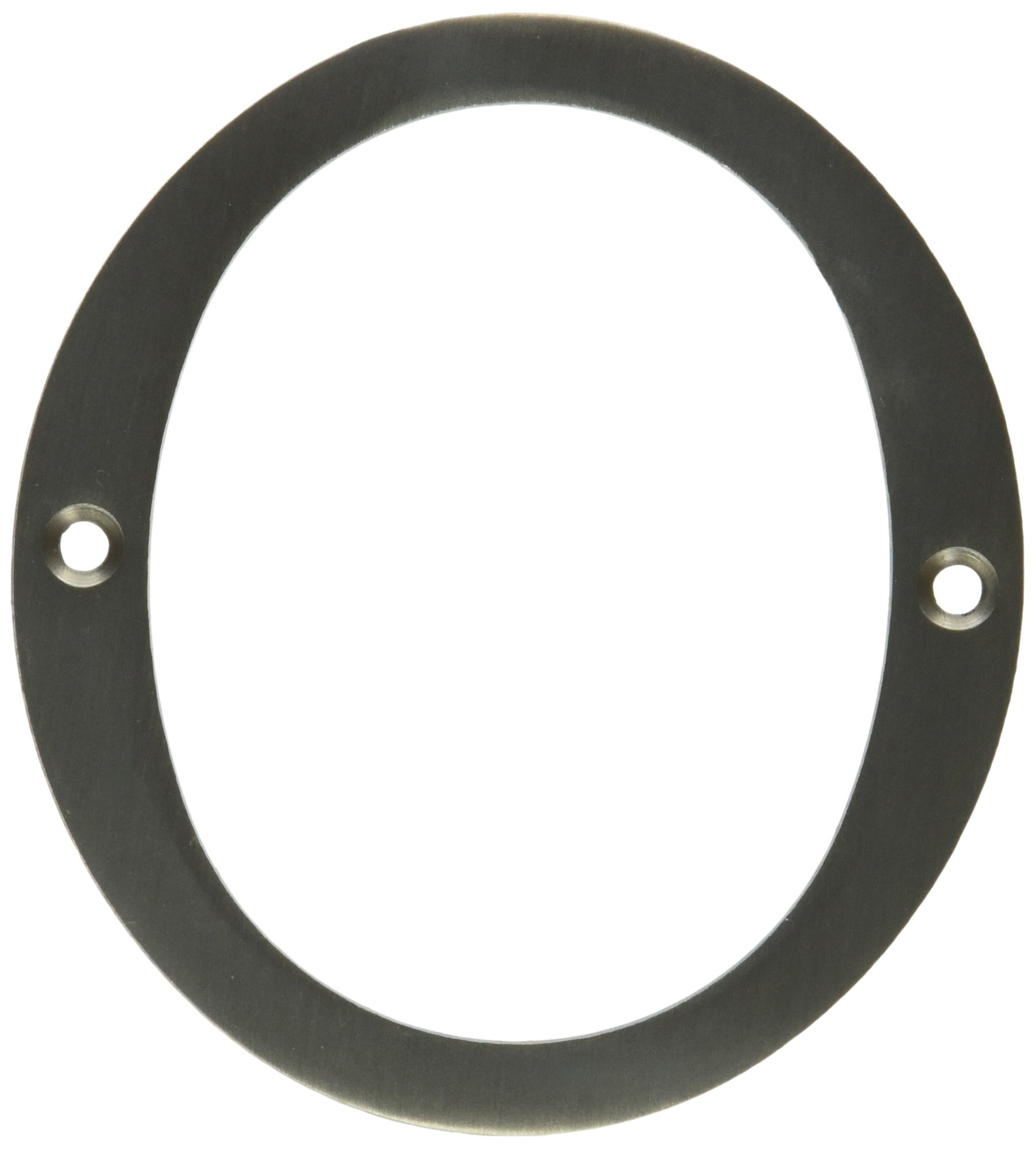 Numéro de maison 0 en laiton massif de 10,2 cm avec finition élégante pour votre façade RN4-0U15