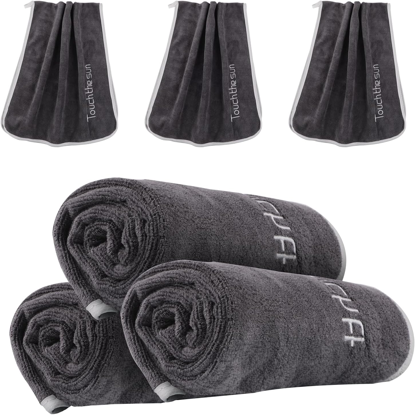 3er Pack Mikrofaser Fitnesshandtücher: Ideal für Sport und Yoga!