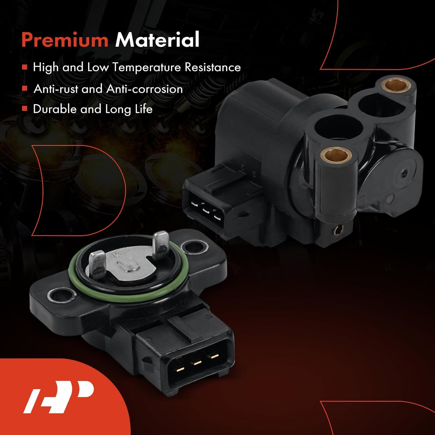 A-Premium Idle Air Control Valve IAC + Throttle Position Sensor TPS Compatible with Hyundai Sonata 1999-2005, Santa Fe 2001-2006, Tiburon 2003-2008, Tucson 2005-2009 & Kia Optima 2001-2006