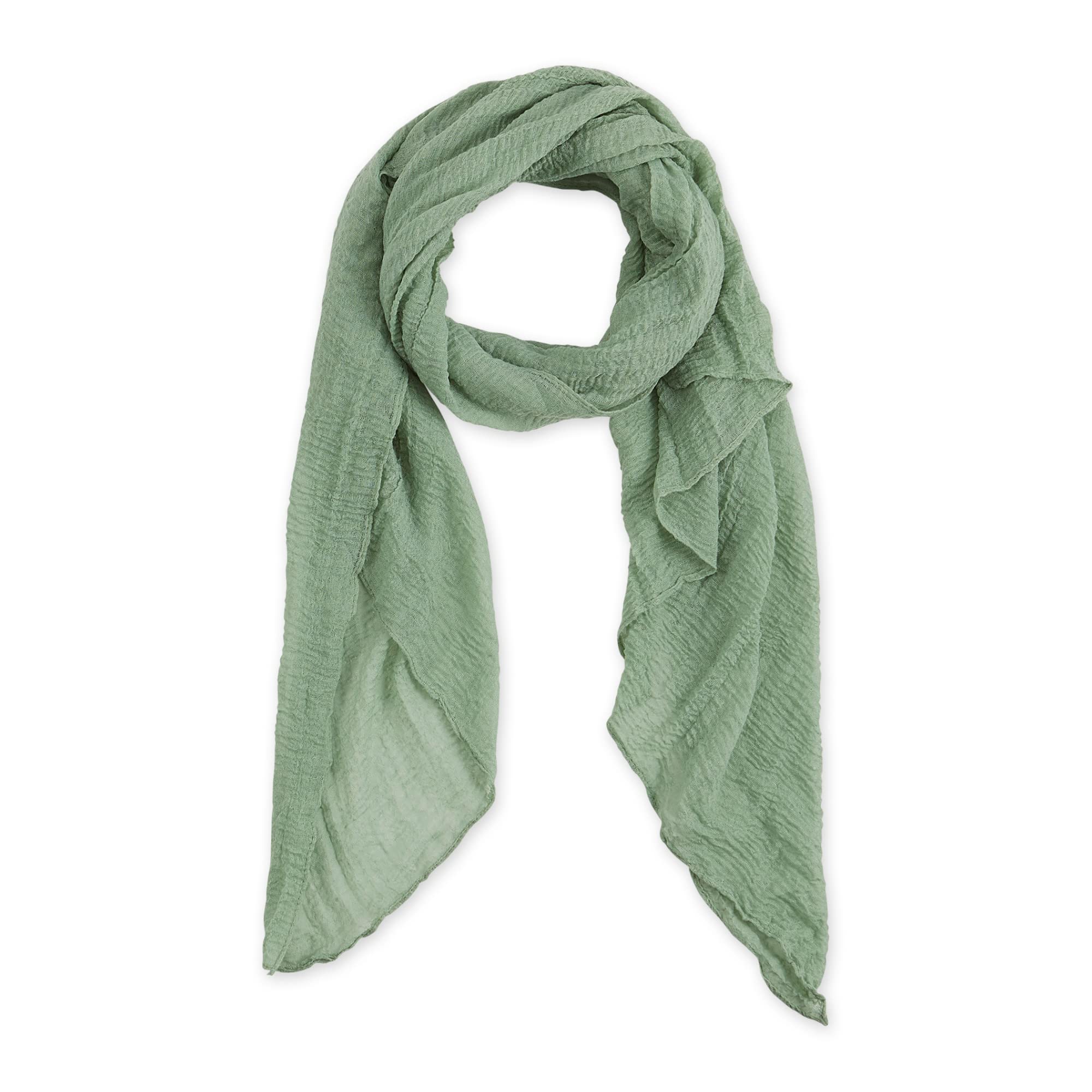 Hadley Wren Women's Insect Shield Bug Repelling Sheer Lightweight Vintage Scarf for Summer, Classic Sage, One Size