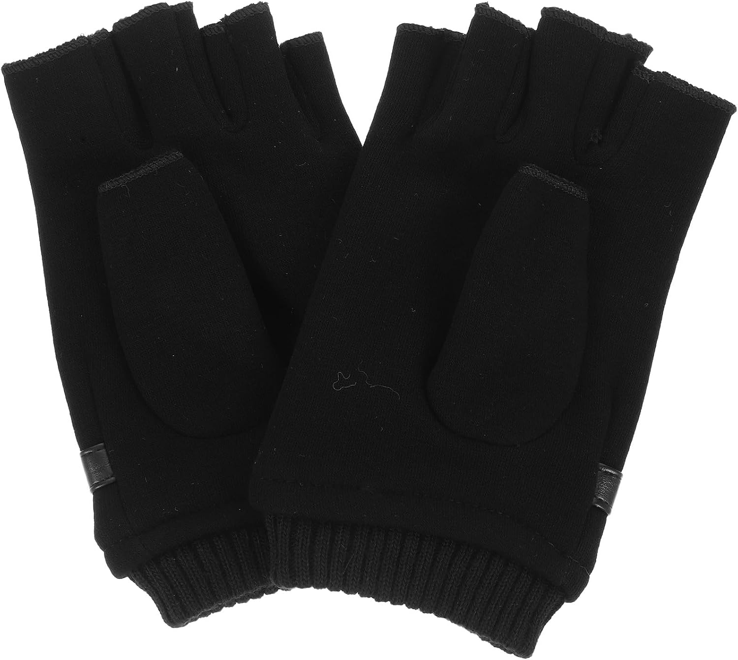 minkissy Half Finger Gloves for Men and Women, Black Breathable Outdoor Cycling and Driving Gloves, Non-Slip Sports Handwear for Fishing, Climbing, and Hiking, Size L
