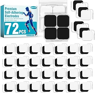 72PCS TENS Unit Pads - Reusable, Self-Adhesive