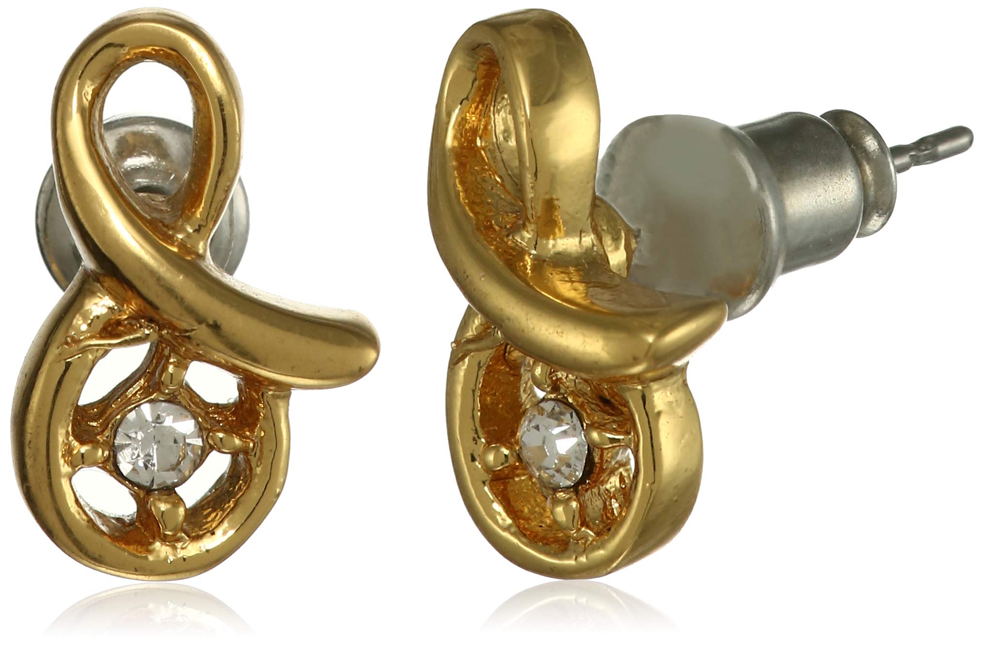 Estele Zinc Alloy 24 Kt Gold Plated Crystal Flow Stud Earrings For girls (Gold) (7809) (B08D7NQTT9) Amazon Price History, Amazon Price Tracker