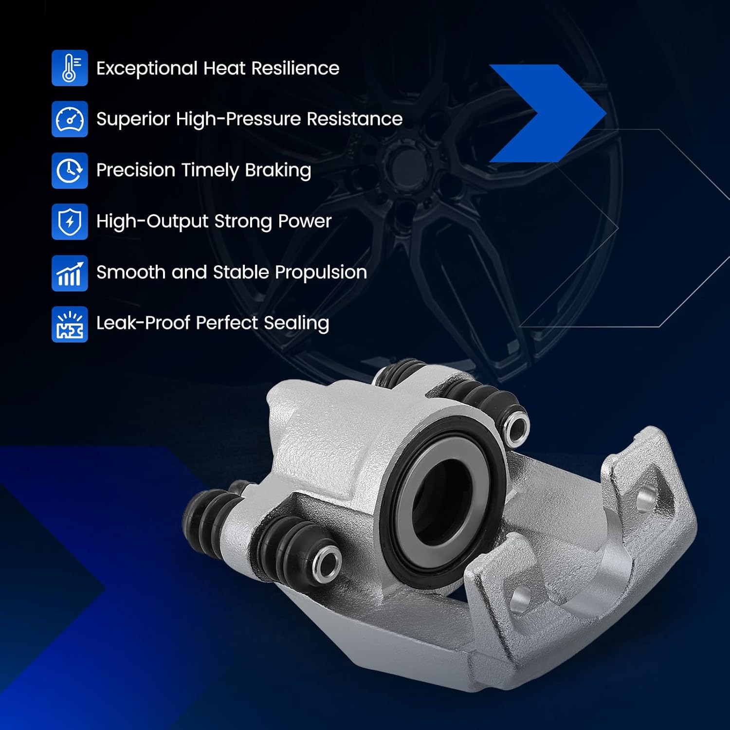 Rear Brake Caliper Assembly Replaces for 184859 184858, Compatible with Ford F-150 2004-2011, Compatible with Lincoln Mark LT 2006-2011