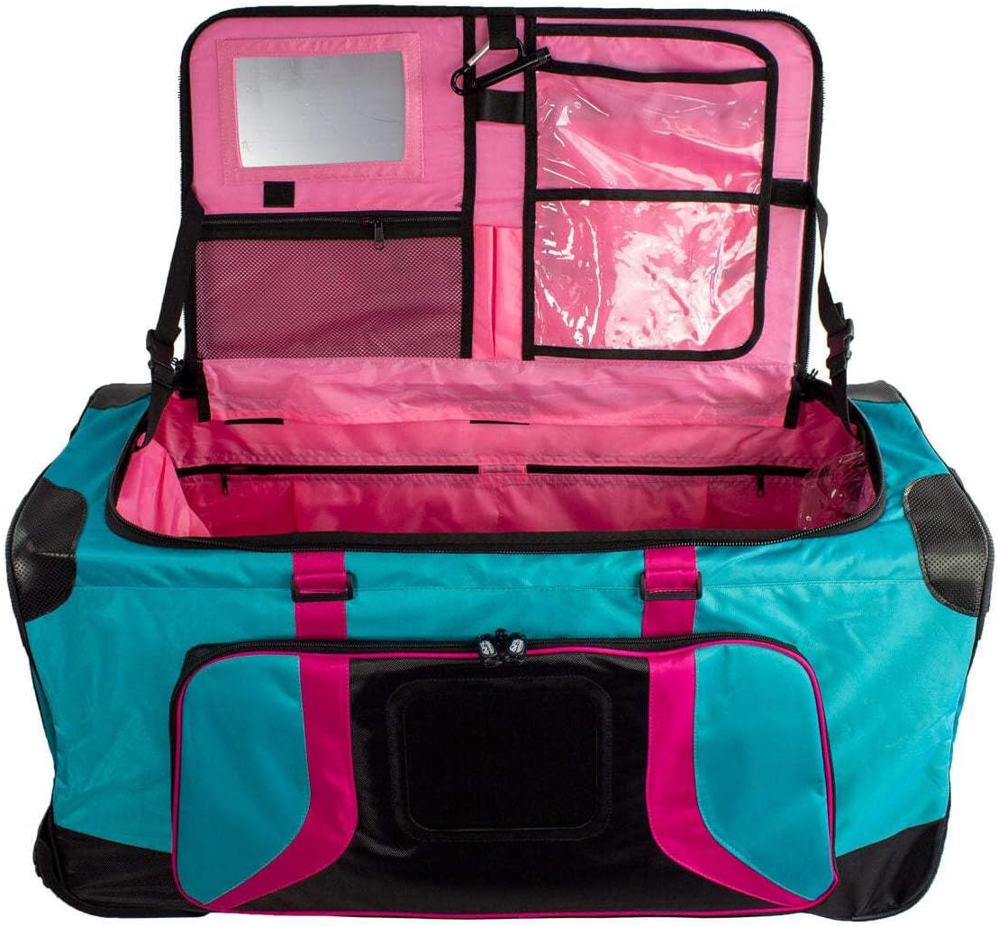 Pop Up Soft Trunk for Camp & Traveling | Rolling Duffle Bag | Water Resistant | 30 Inches (Lightning Storm)