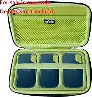 Vista 2 de Adada Funda rígida para SanDisk 500GB / 250GB / 1TB / 2TB Extreme Portable SSD (Negro + Monterey, funda para 3 discos duros)