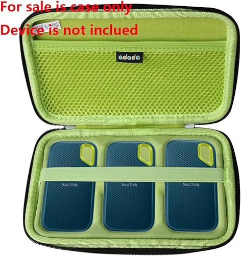 Miniatura 2 de Funda rígida para SanDisk 500GB  250GB  1TB  2TB Extreme Portable SSD (Negro + Monterey, funda para 3 discos duros)