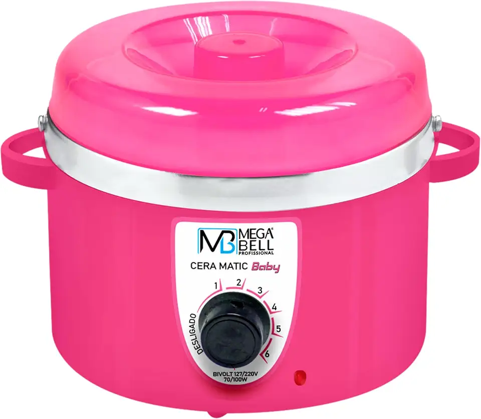 Mega Bell, Panela aquecedora de cera para depilação, Termocera, Cera-Matic Baby, Sem refil, Bivolt, 200g