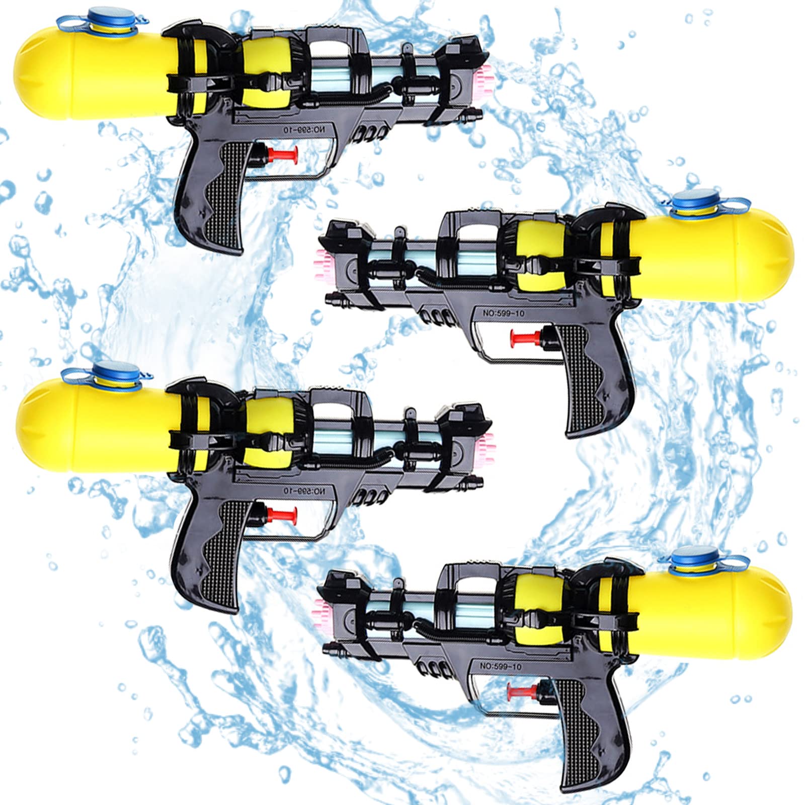 Water Guns for Kids, 4 Pack High Capacity Squirt Guns Toy, Pool Toys for Swimming Pool Beach Sand Outdoor, Water Pistol Toy Summer Gifts for Boys Girls Adults.