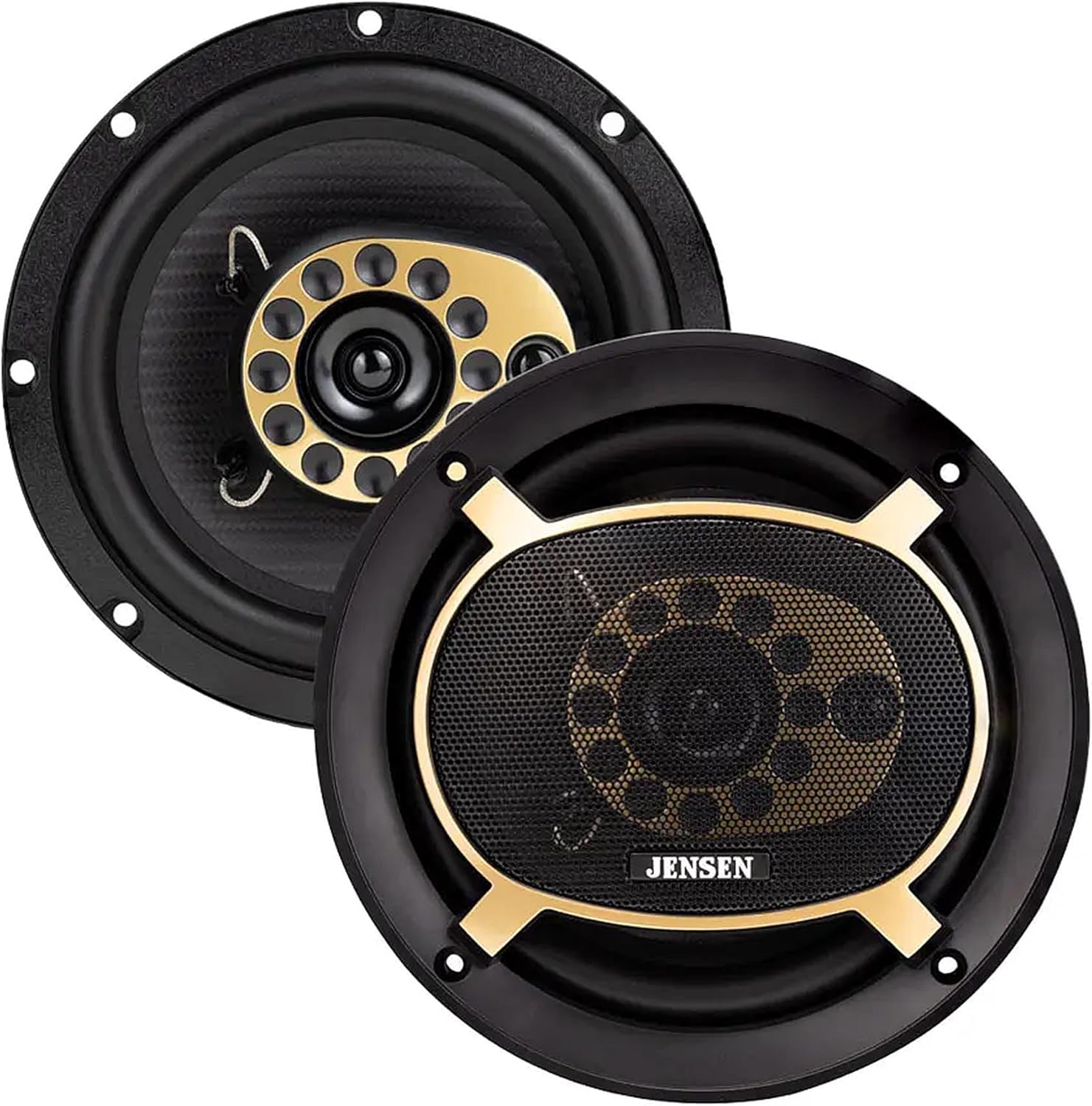 Pair of 6.5" 50W RMS 4-Ohm Jensen JS65T Full Range 3-Way Speakers