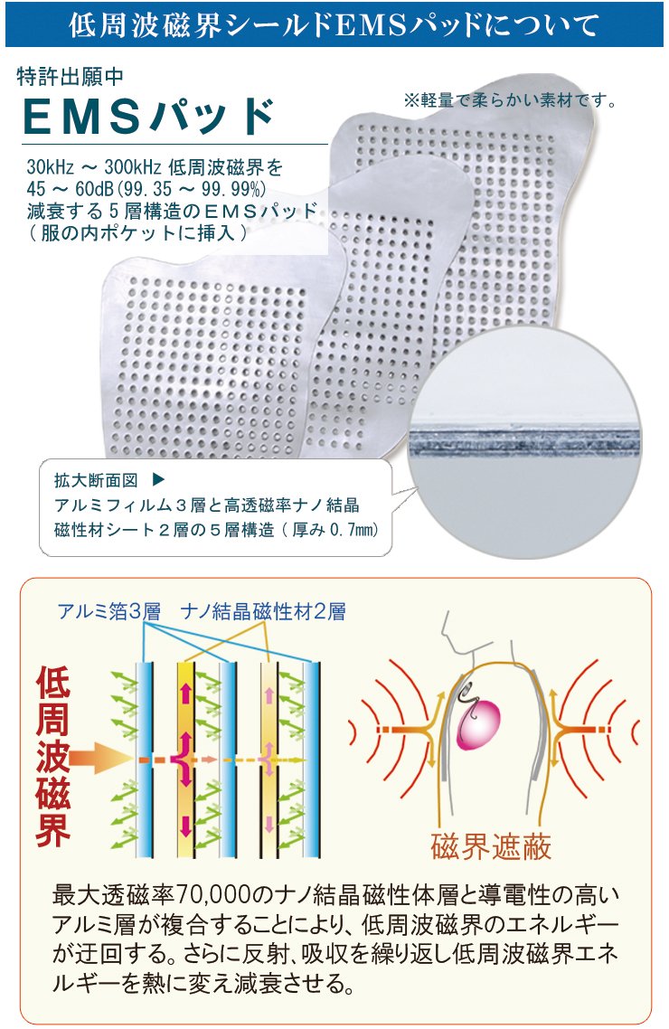 Amazon | MGベストVIP【ペースメーカ・ICD・CRT用電磁波防護服