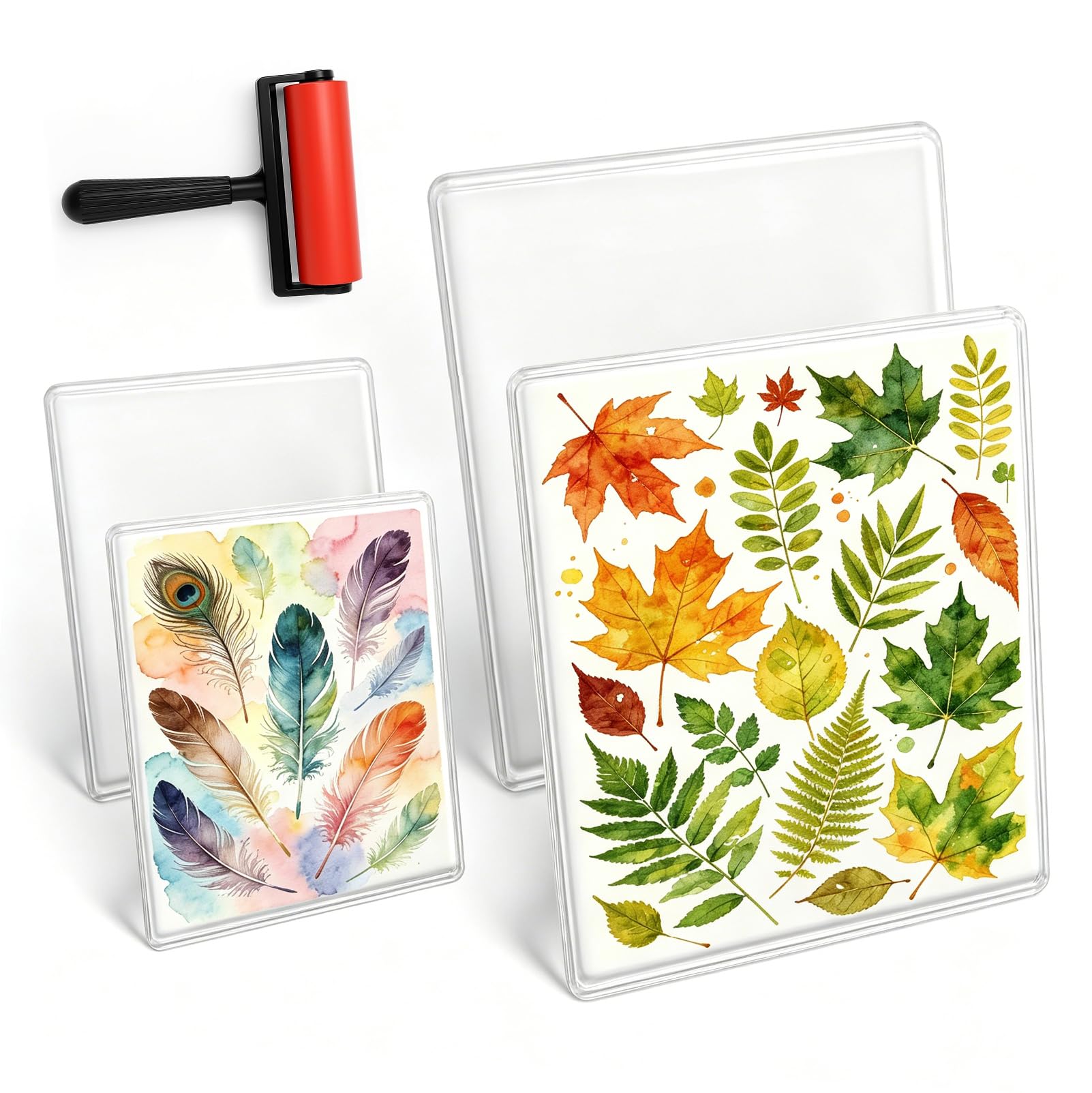 Plaques d'impression en gel réutilisables pour créer des œuvres d'art nettes