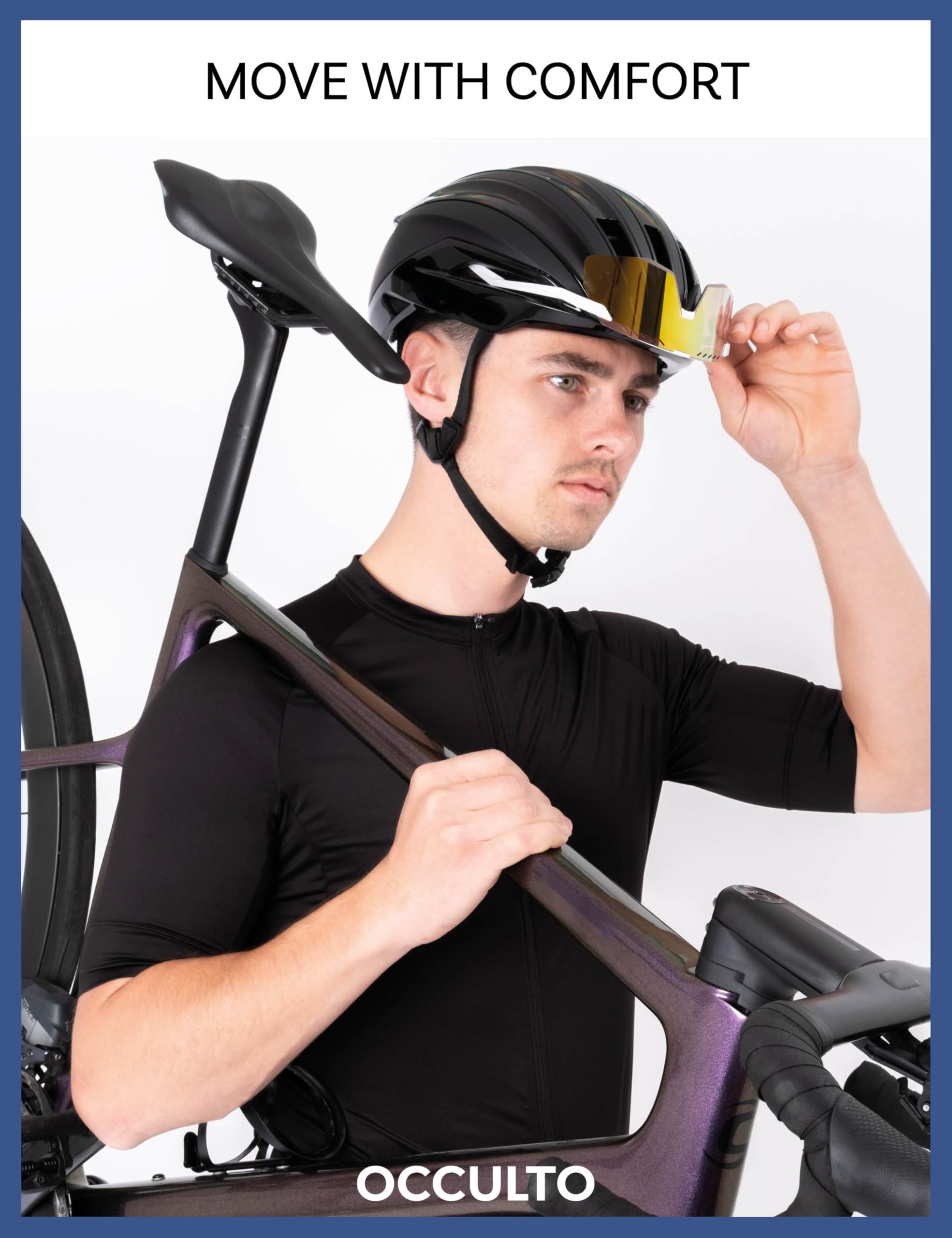 Occulto Maillot Cyclisme Homme (modèle: Milano), Maillot Velo Cycliste