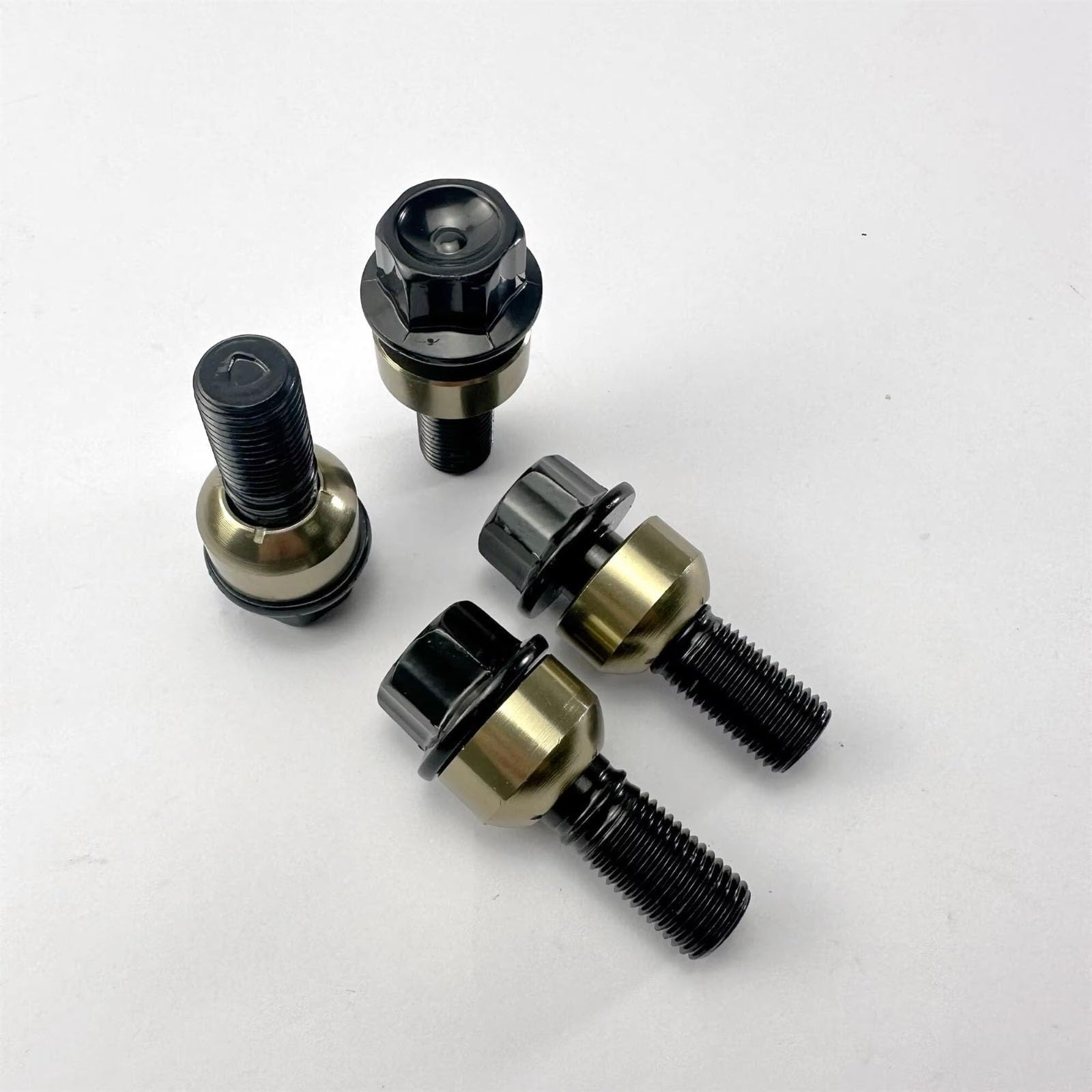 Bulloni Per Ruote Porsche Cayenne - 4/5 Pezzi M14x1.5x49-B, In Acciaio Nero, Compatibili Con OEM WHT004676A