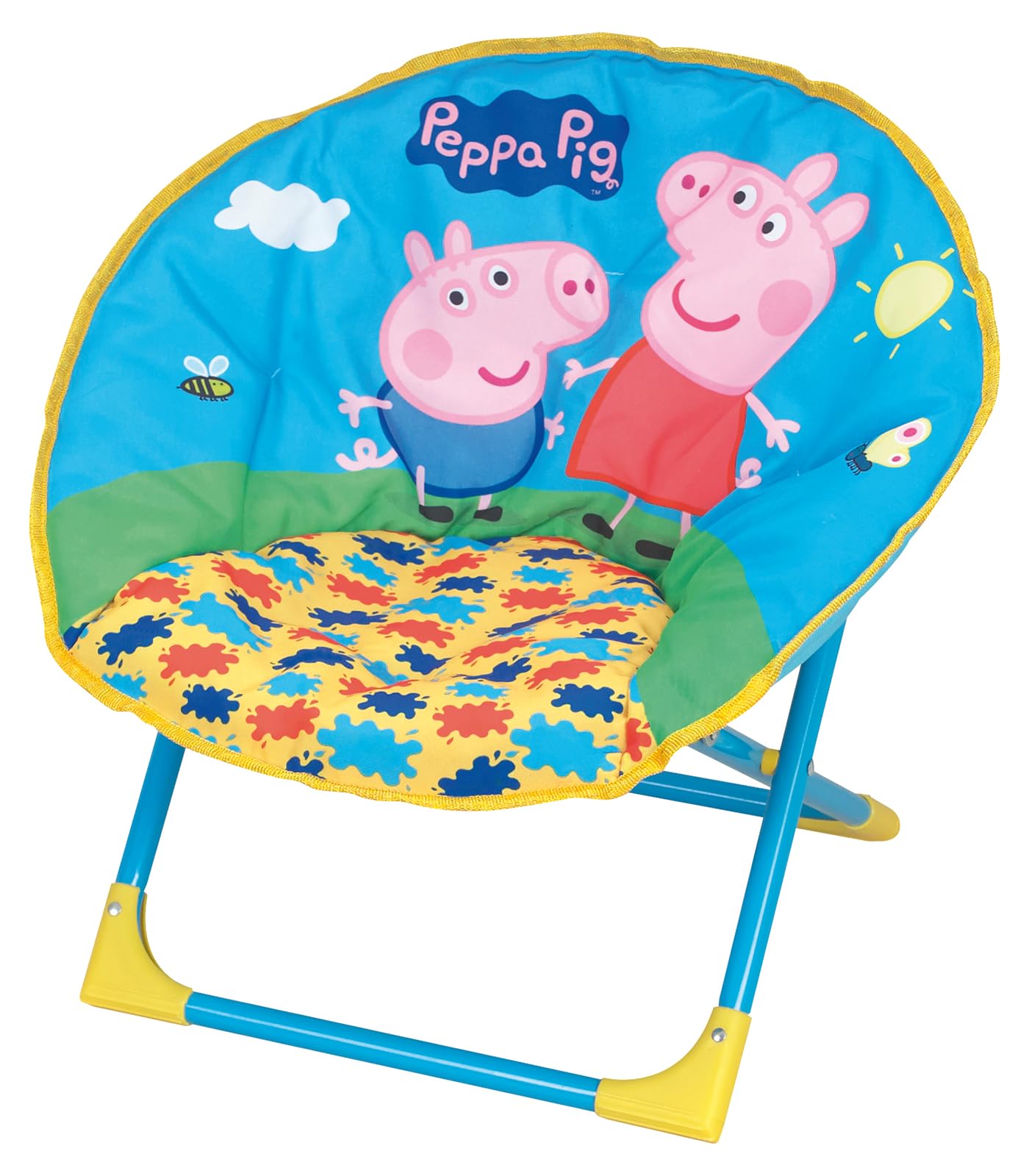 Peppa Pig Moon Chair Ultraleichter Klappstuhl für Kinder Indoor und Outdoor Sessel