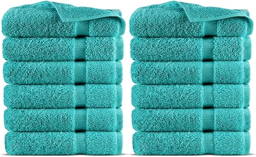 Indulge Linen Dobby Border - Juego de toallas