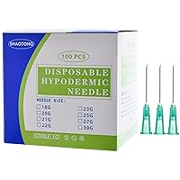 Vista 14 de SHAOTONG Accesorios Luer Lock, 100 piezas (18G, 1.5 pulgadas de largo)