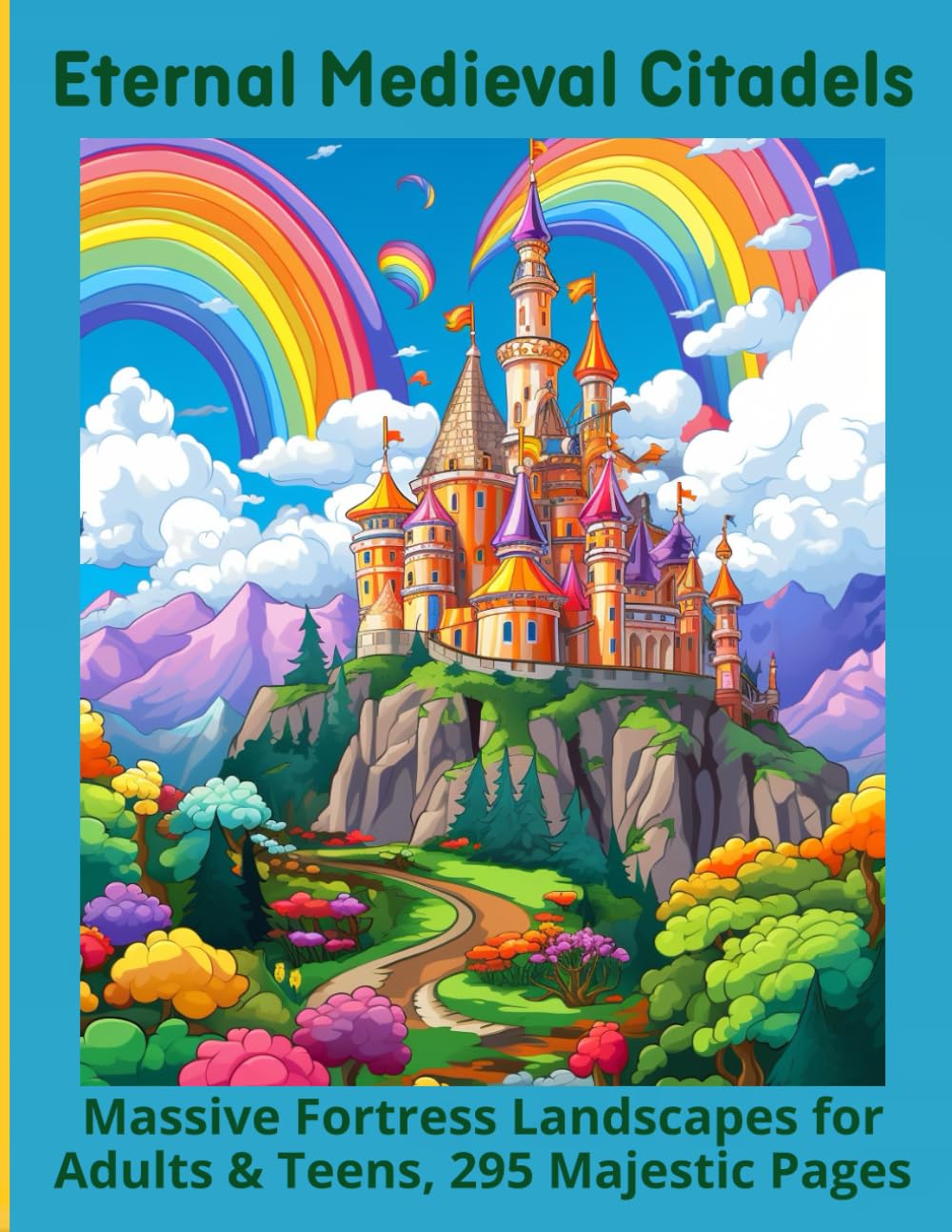 Eternal Medieval Citadels: Massive Fortress Landscapes for Adults & Teens, 295 Majestic Pages