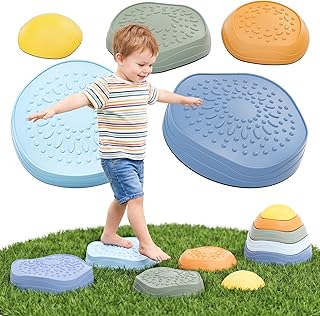 Lehoo Castle Balanciersteine für Kinder, Stapelsteine Gartenspielzeug