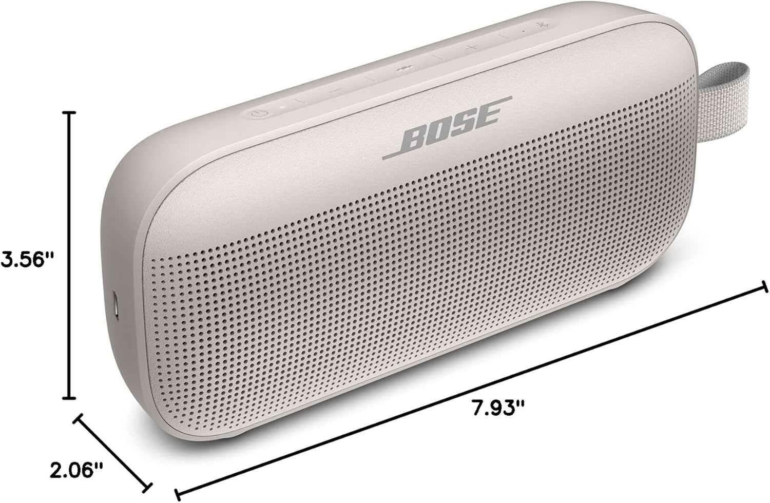 Bose SoundLink Flex Portable Bluetooth Waterproof Dustproof Speaker -White Smoke (Renewed) - Image 8