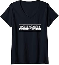 Womens MOMS AGAINST DRUNK DRIVING | MADD - Graphic V-Neck T-Shirt