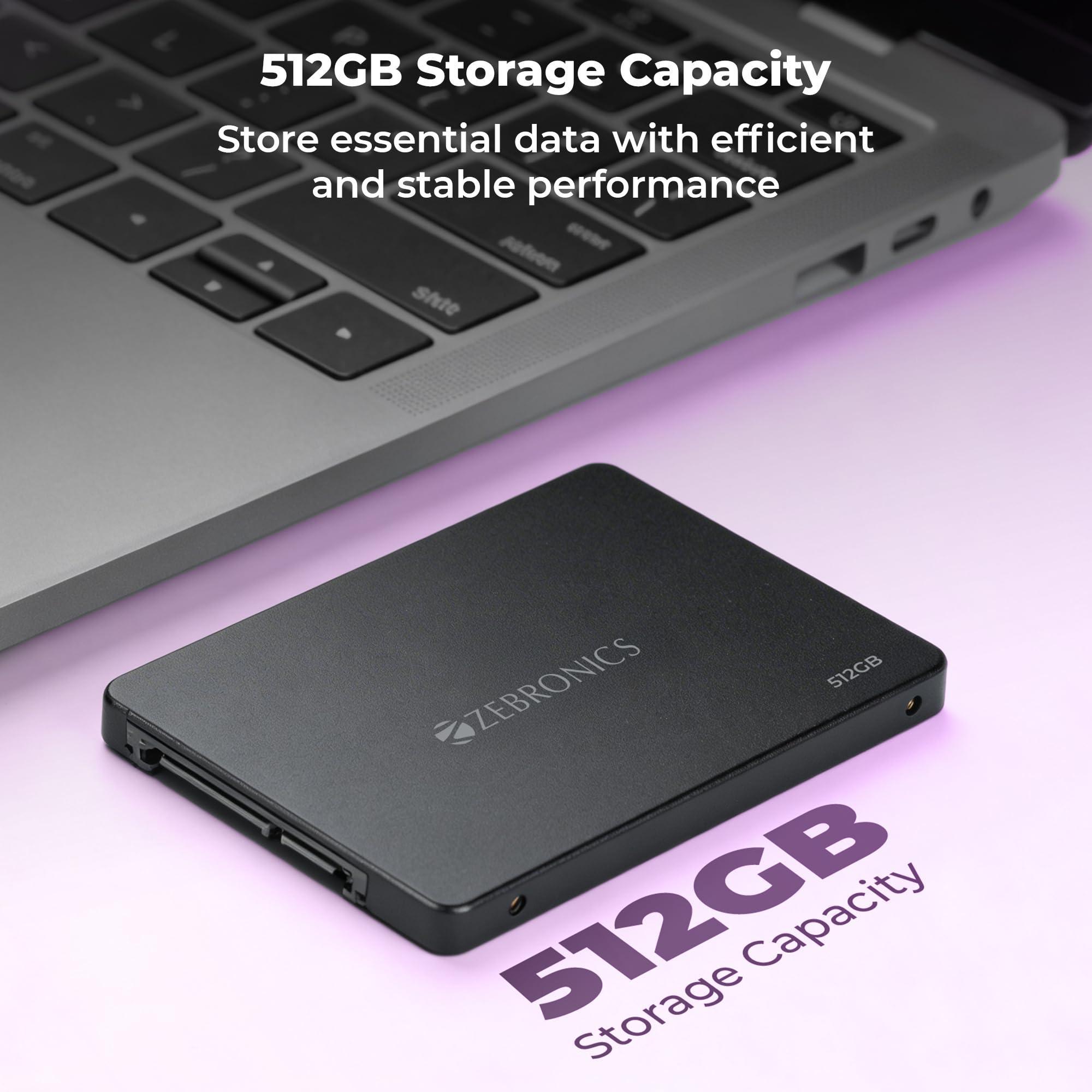 Amazon.in: Buy Zebronics 512GB SSD, 2.5 Inch Internal Drive, 550MB