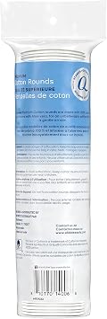 Q-tips Beauty Premium Cotton Rounds 80 Count 2-Pack Hypoallergenic Makeup Remover Pads, Beauty & Personal Care Essentials